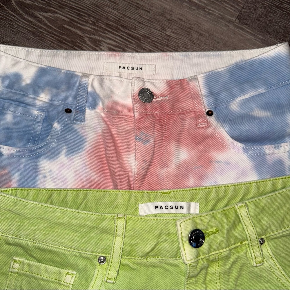 Set of 2 Pacsun High Rise Festival Shorts Size 26 - Picture 2 of 7